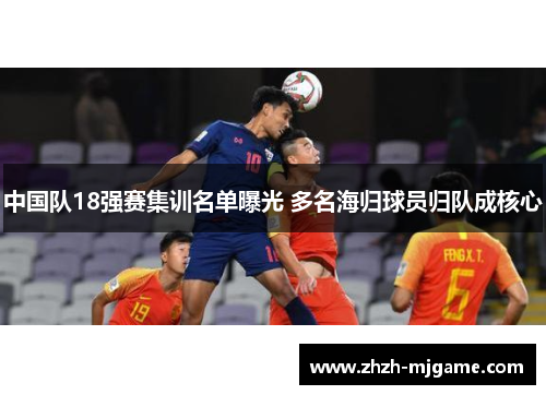 中国队18强赛集训名单曝光 多名海归球员归队成核心